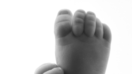 Newborn baby feet