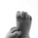 Newborn baby feet