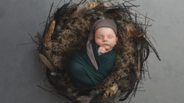Newborn Sample - Green Basket