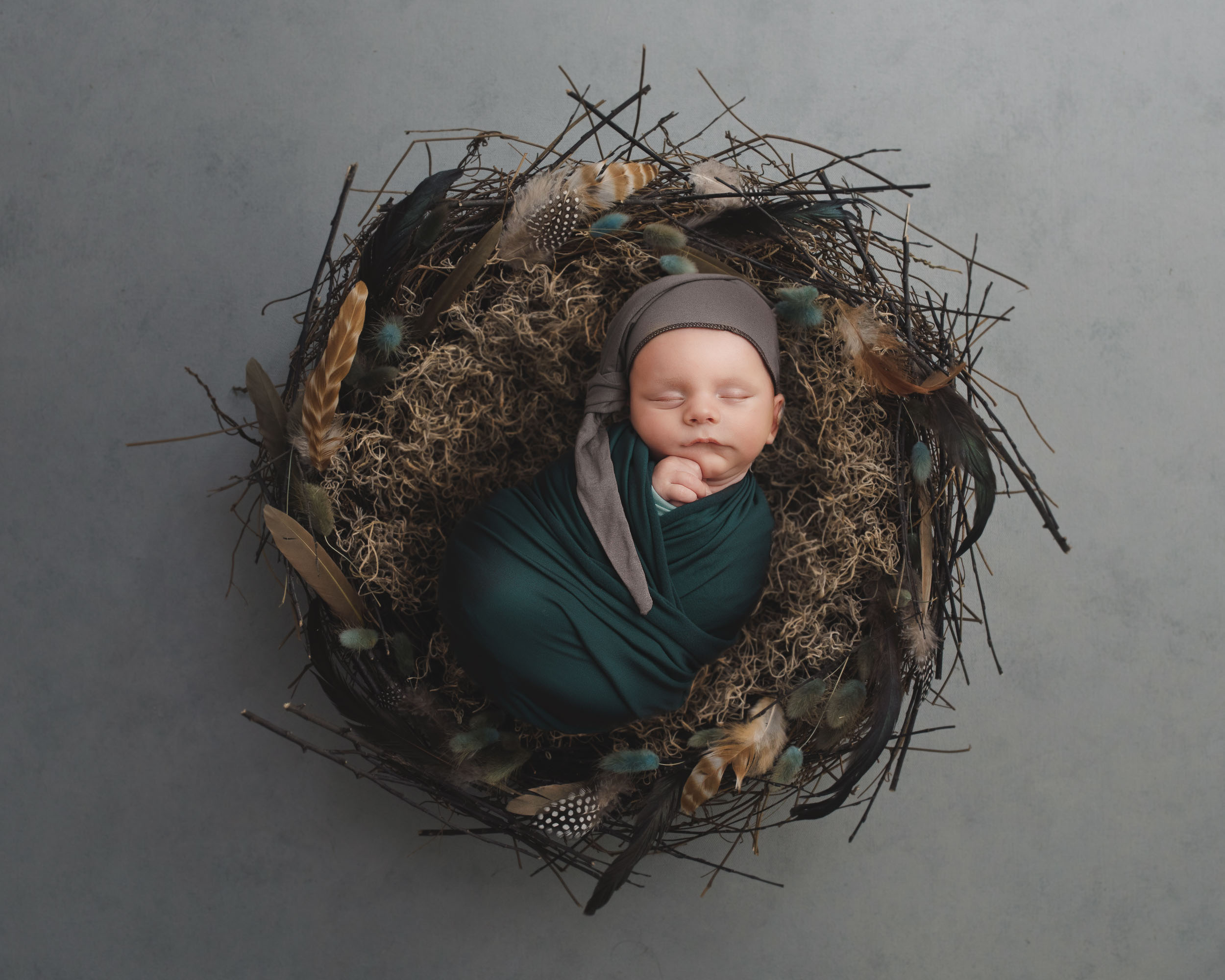 Newborn Sample - Green Basket