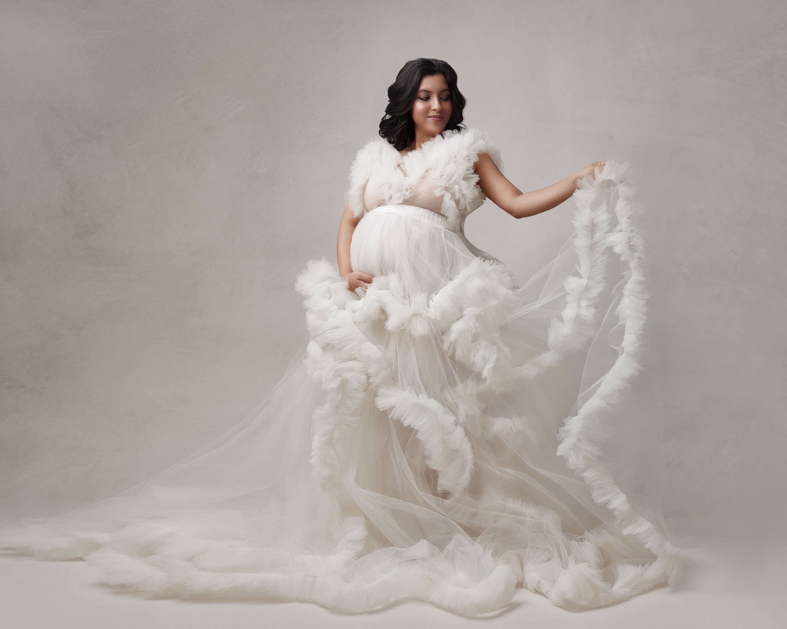 Pregnancy Sample - White Dress